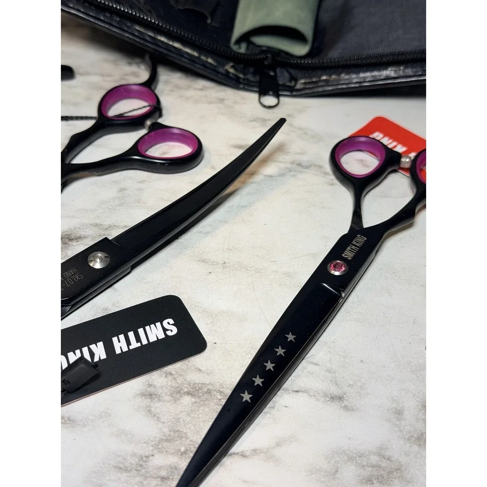 7.0 inches Professional Dog Grooming 4 Scissors Set w/ 2 Combs (3054)